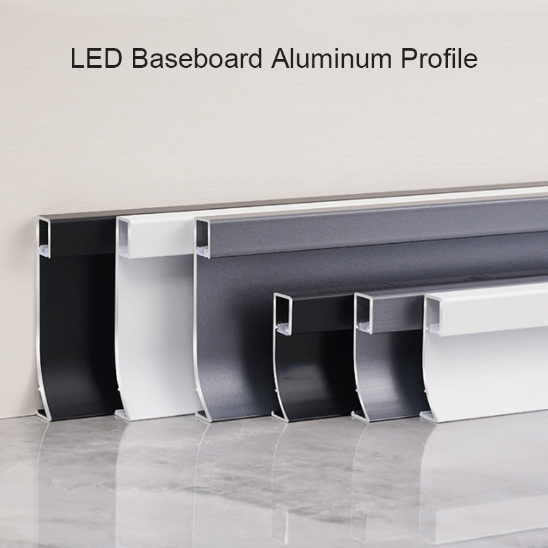 80mm Height Baseboard Aluminum Profile