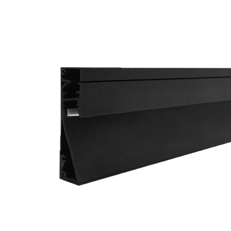6CM Height Black Skirting Aluminum Profile 1M Length