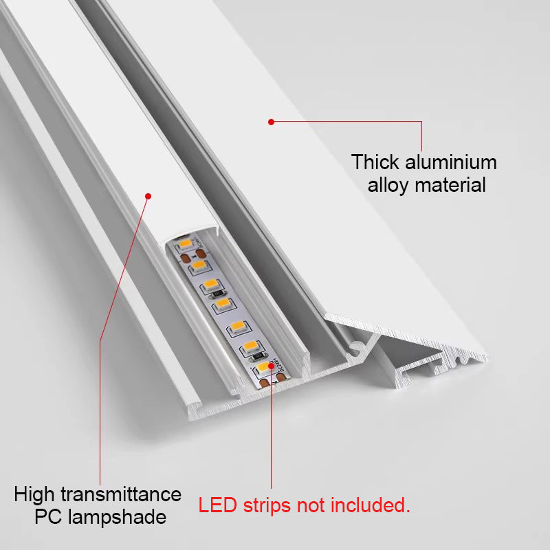 25*60mm Ultra-Thin Embedded Aluminum Profile