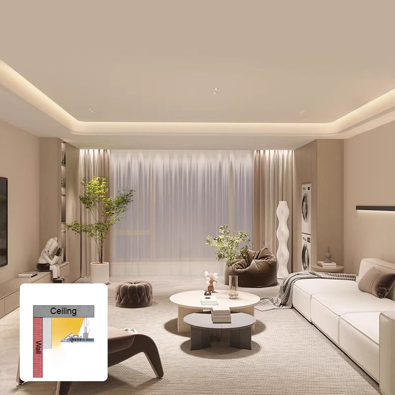 25*60mm Ultra-Thin Embedded Aluminum Profile