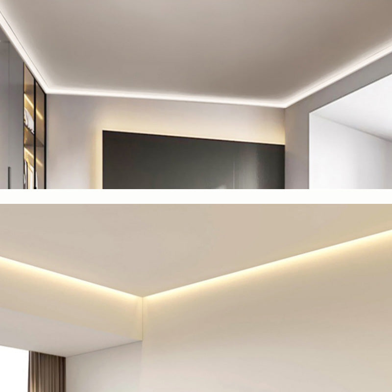 18*43mm Black White Upward Ceiling Aluminum Profile
