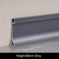 80mm Height Baseboard Aluminum Profile